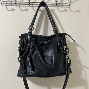 Burberry Black Leather Shoulder Bag